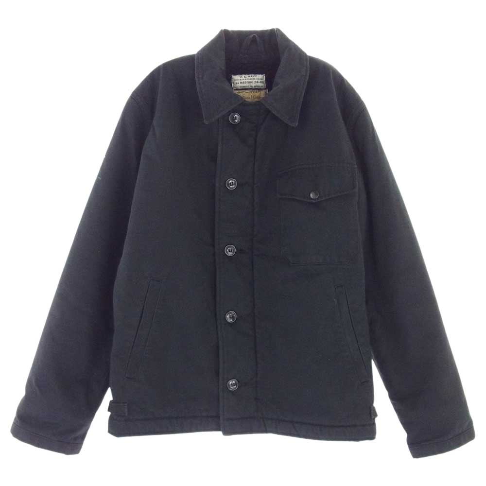Buzz Rickson's バズリクソンズ BR12662 WILLIAM GIBSON ウィリアムギブソン BLACK A-2 DECK JACKET ブラック デッキ ジャケット ブラック系 M【中古】