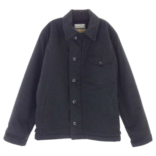 Buzz Rickson's バズリクソンズ BR12662 WILLIAM GIBSON ウィリアムギブソン BLACK A-2 DECK JACKET ブラック デッキ ジャケット ブラック系 M【中古】