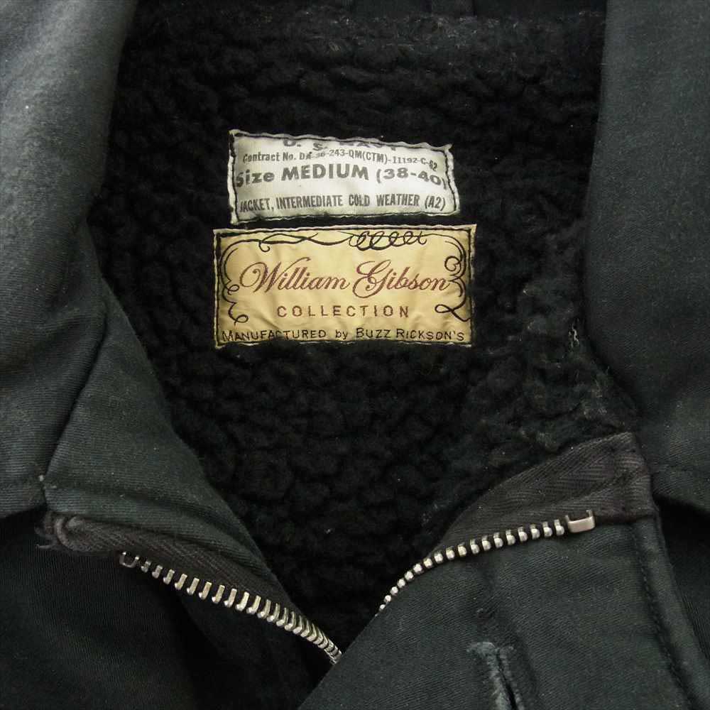 Buzz Rickson's バズリクソンズ BR12662 WILLIAM GIBSON ウィリアムギブソン BLACK A-2 DECK JACKET ブラック デッキ ジャケット ブラック系 M【中古】