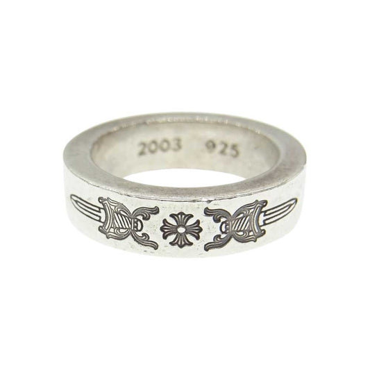 CHROME HEARTS クロムハーツ（原本無） 6mm SPACER スペーサー ダガー リング シルバー系 14号【中古】