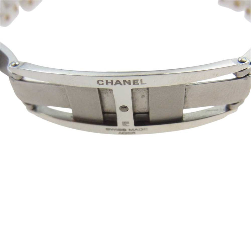 CHANEL シャネル J12 12PD ダイヤ 白文字盤 ホワイトセラミック クォーツ 腕時計 ウォッチ ホワイト系【中古】