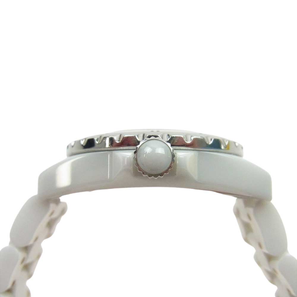 CHANEL シャネル J12 12PD ダイヤ 白文字盤 ホワイトセラミック クォーツ 腕時計 ウォッチ ホワイト系【中古】