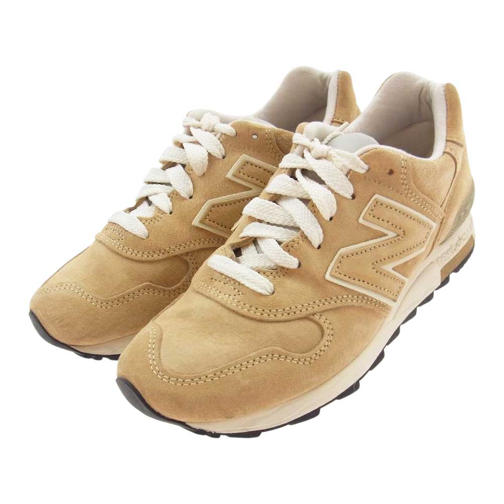NEW BALANCE ニューバランス M1400 BE USA製 スエード ローカット スニーカー ベージュ系 23.5cm【中古】
