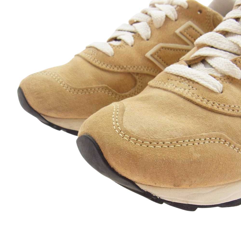 NEW BALANCE ニューバランス M1400 BE USA製 スエード ローカット スニーカー ベージュ系 23.5cm【中古】