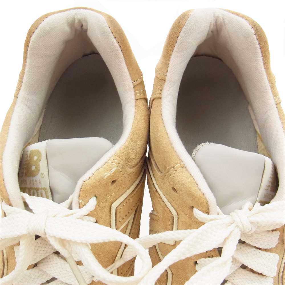NEW BALANCE ニューバランス M1400 BE USA製 スエード ローカット スニーカー ベージュ系 23.5cm【中古】