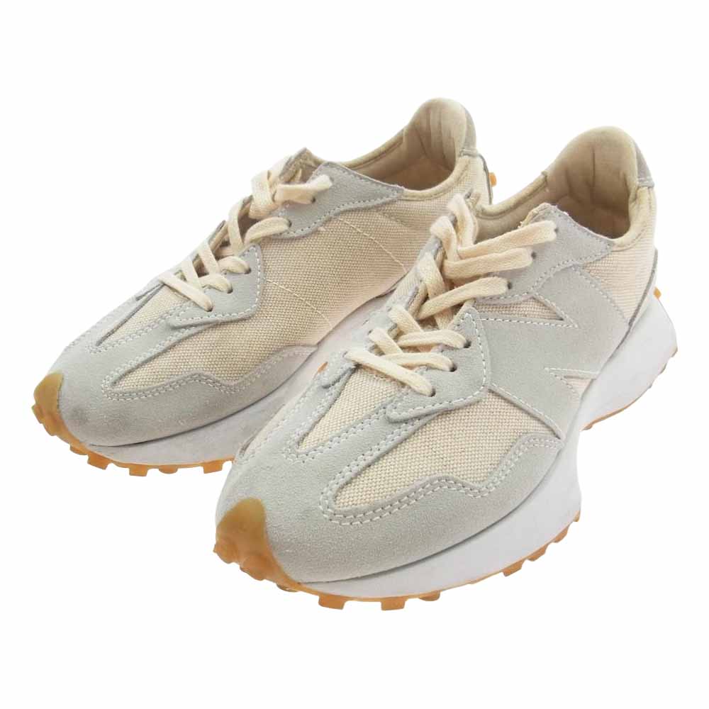 NEW BALANCE ニューバランス WS327UND UN-DYED COLLECTION スエード ローカット スニーカー グレー系 24.0cm【中古】