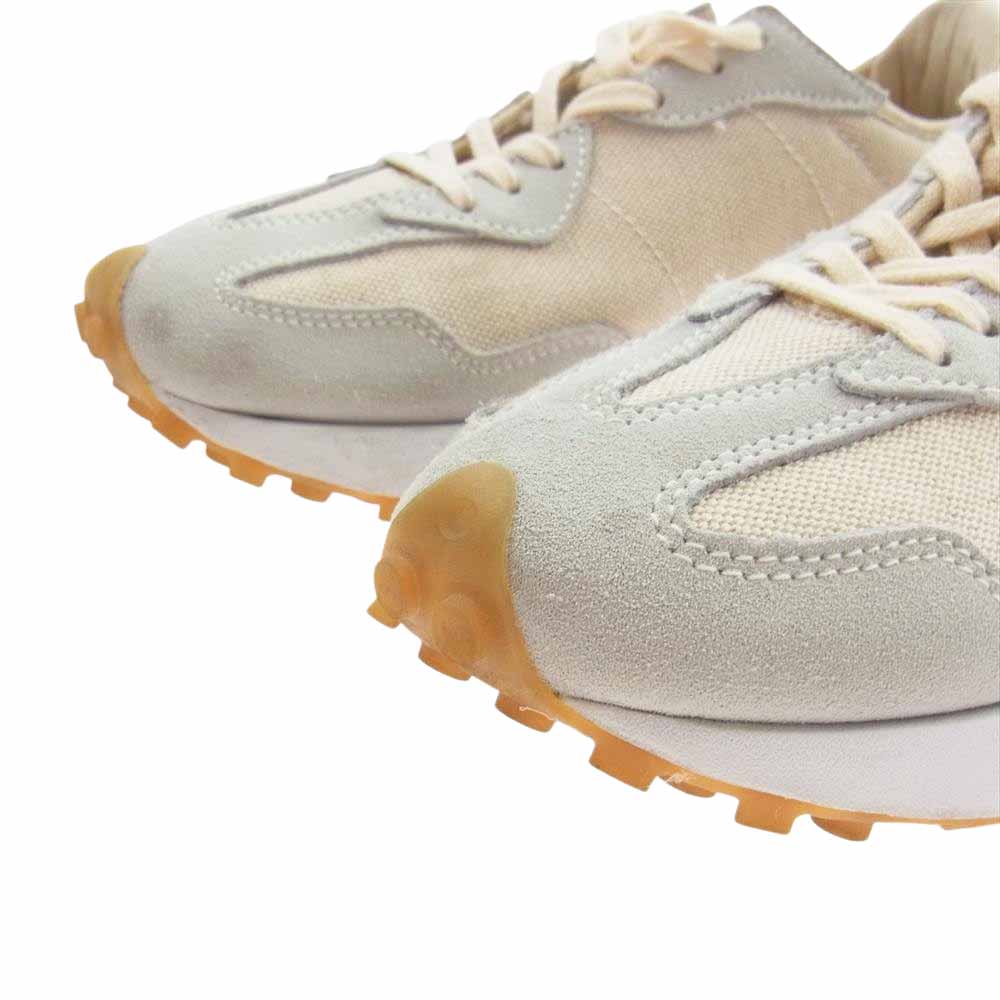 NEW BALANCE ニューバランス WS327UND UN-DYED COLLECTION スエード ローカット スニーカー グレー系 24.0cm【中古】