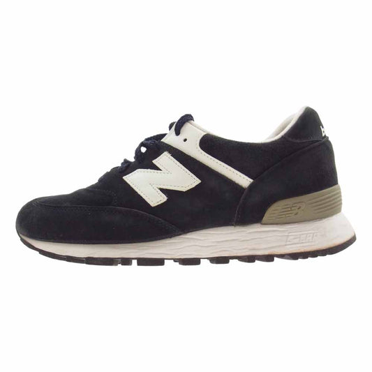 NEW BALANCE ニューバランス W576DNW 英国製 スエード ローカット スニーカー ブラック系 USA7.5【中古】