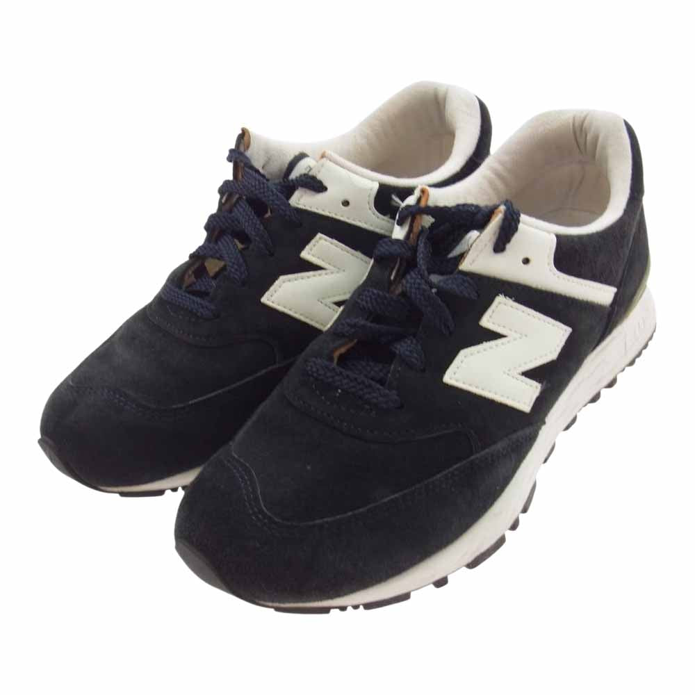 NEW BALANCE ニューバランス W576DNW 英国製 スエード ローカット スニーカー ブラック系 USA7.5【中古】