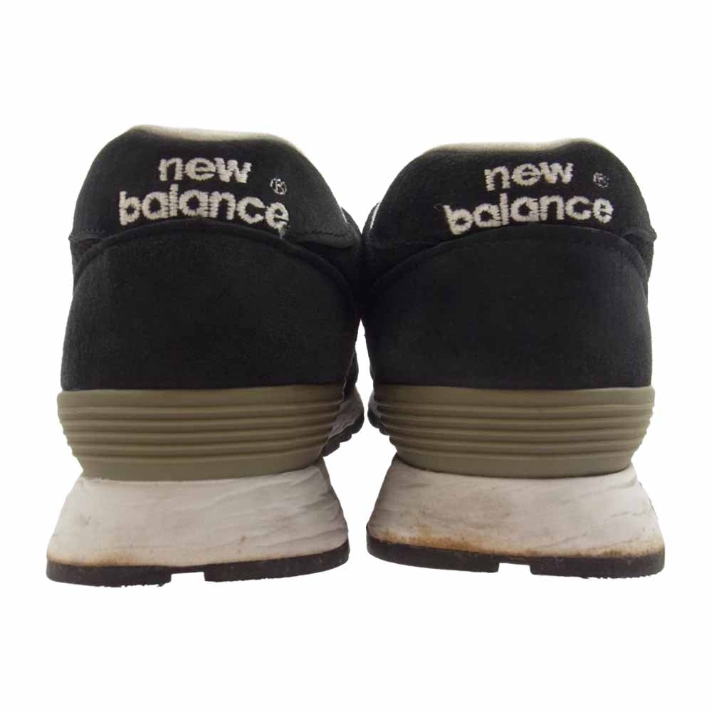 NEW BALANCE ニューバランス W576DNW 英国製 スエード ローカット スニーカー ブラック系 USA7.5【中古】