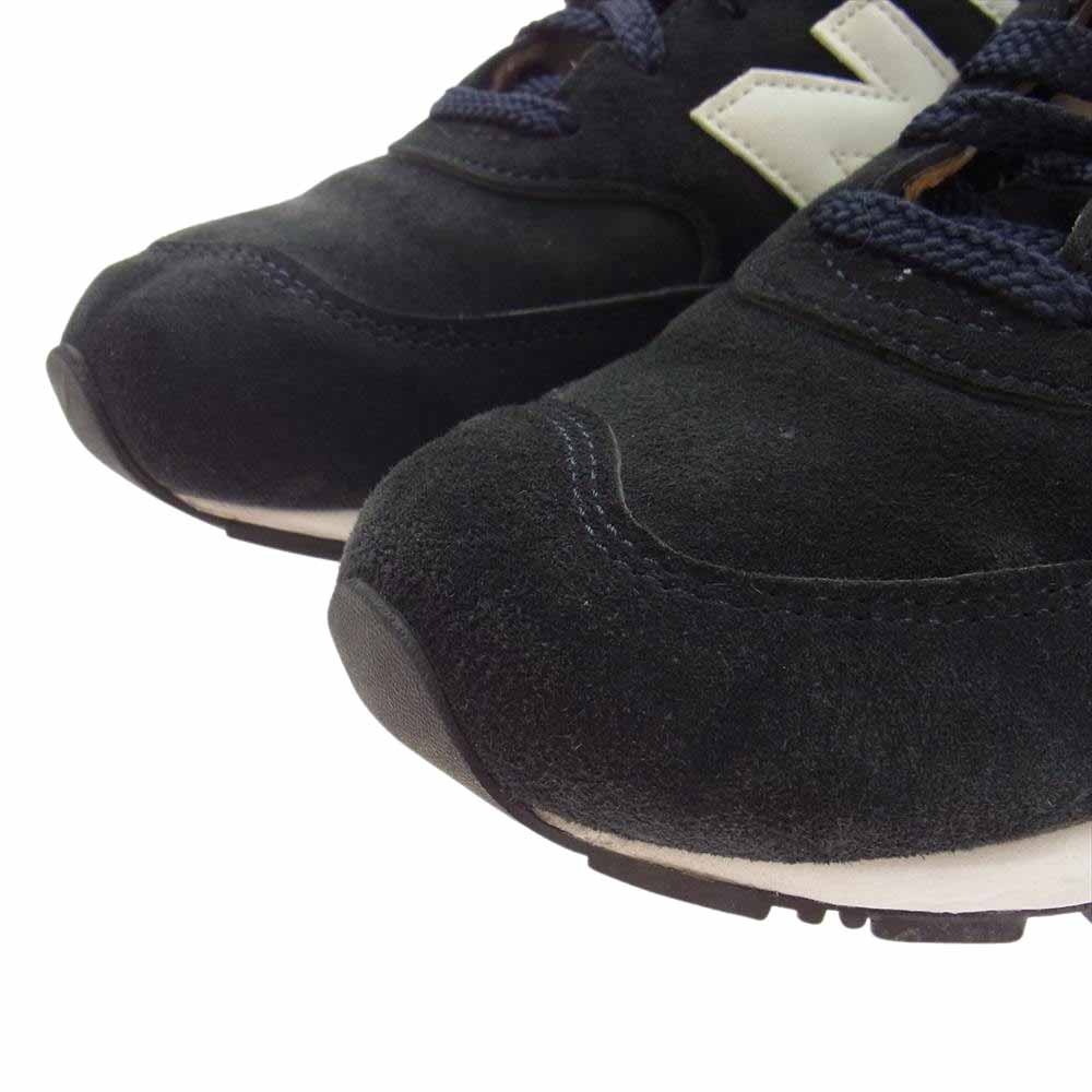 NEW BALANCE ニューバランス W576DNW 英国製 スエード ローカット スニーカー ブラック系 USA7.5【中古】