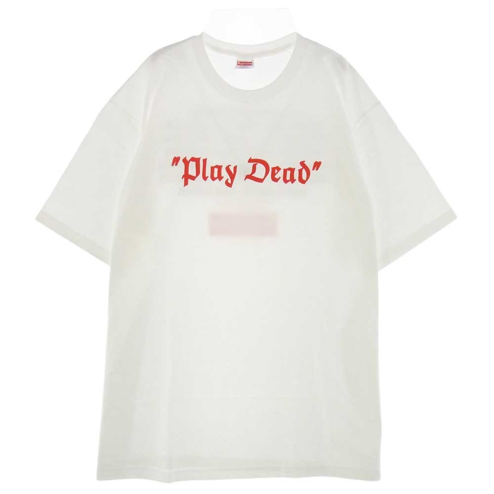 Supreme シュプリーム 22AW Play Dead Tee White Tシャツ 半袖  ホワイト系 XXL【新古品】【未使用】【中古】
