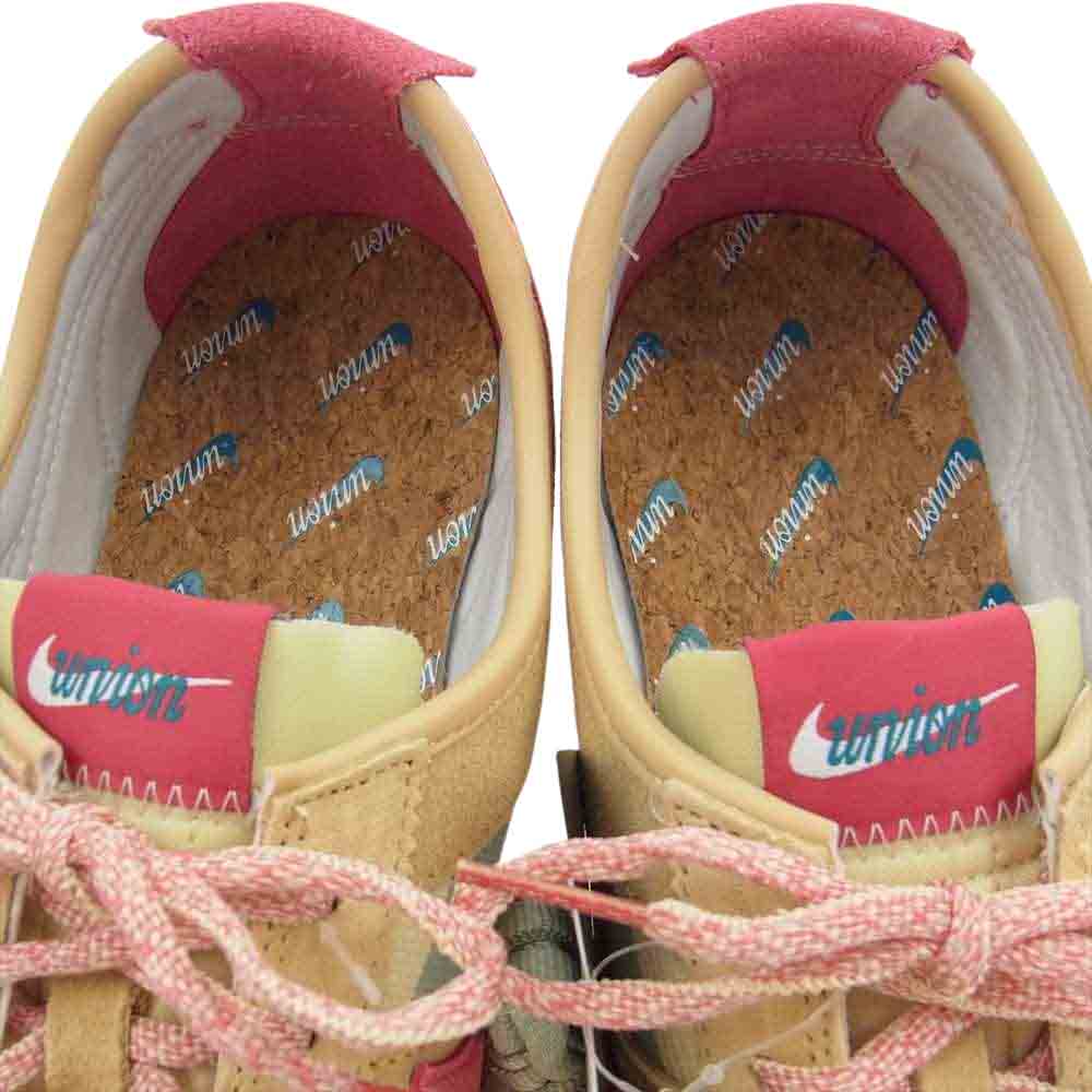 NIKE ナイキ DR1413-200 CORTEZ コルテッツ × UNION LA ユニオン Sesame セサミ スニーカー ピンク系 ベージュ系 29.5cm【新古品】【未使用】【中古】