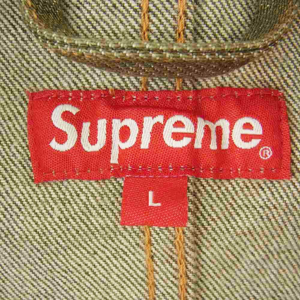 Supreme シュプリーム 22SS Denim Chore Coat デニム チョア コート  ジャケット カーキ系 L【新古品】【未使用】【中古】