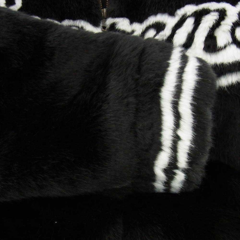 Supreme シュプリーム 20SS Faux Fur Varsity Jacket フェイク ファー バーシティ ベースボール ジャケット ブラック系 L【極上美品】【中古】