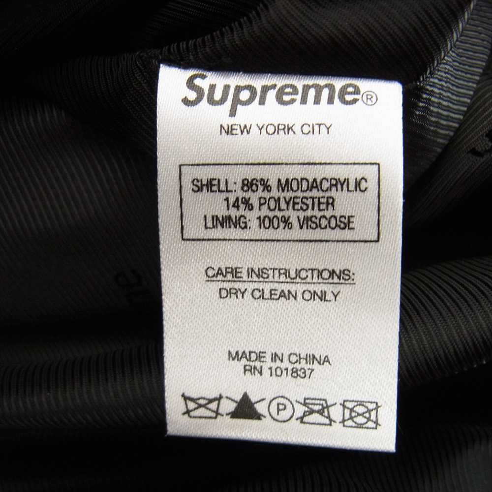 Supreme シュプリーム 20SS Faux Fur Varsity Jacket フェイク ファー バーシティ ベースボール ジャケット ブラック系 L【極上美品】【中古】