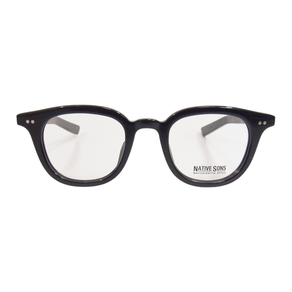 ネイティブ サンズ PL-039 GUERRERO SUNGLASS ゲレロ アイウェア 眼鏡 クリアレンズ サングラス ブラック系【極上美品】【中古】