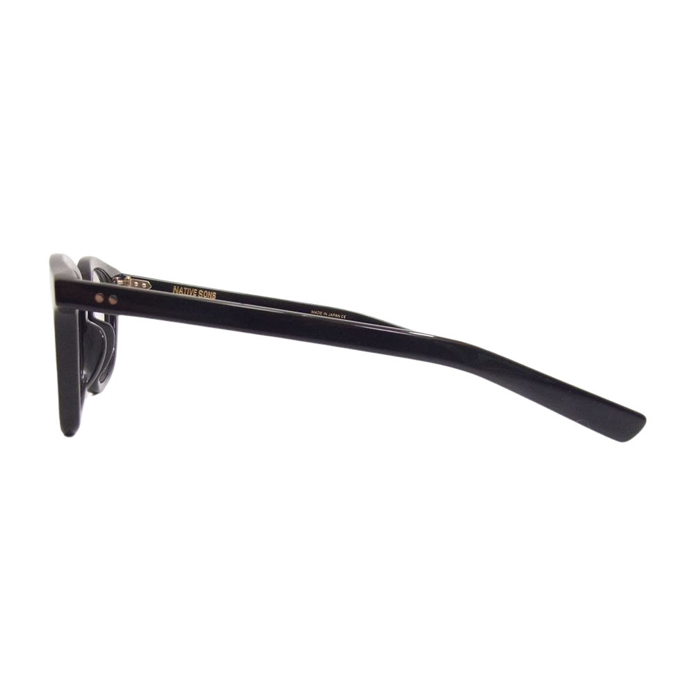 ネイティブ サンズ PL-039 GUERRERO SUNGLASS ゲレロ アイウェア 眼鏡 クリアレンズ サングラス ブラック系【極上美品】【中古】
