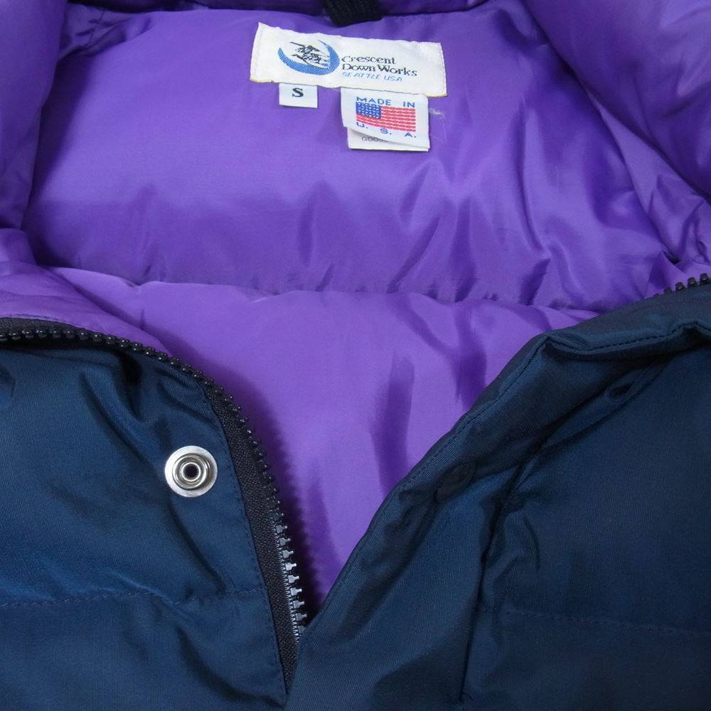 Crescent Down Works クレセントダウンワークス ITALIAN VEST イタリアン ダウン ベスト ブルー系 グリーン系 S【中古】
