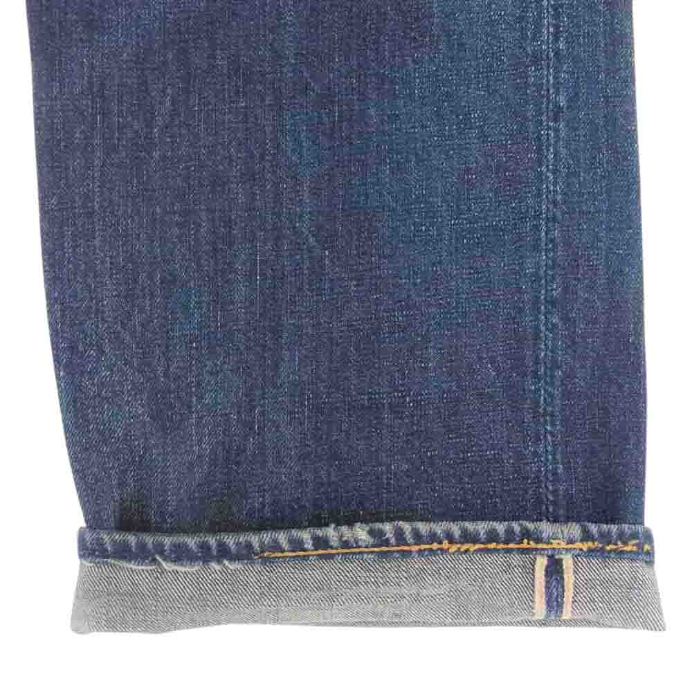WAREHOUSE ウエアハウス 1001XX 裏リベット レザーパッチ デニム パンツ ブルー系【中古】