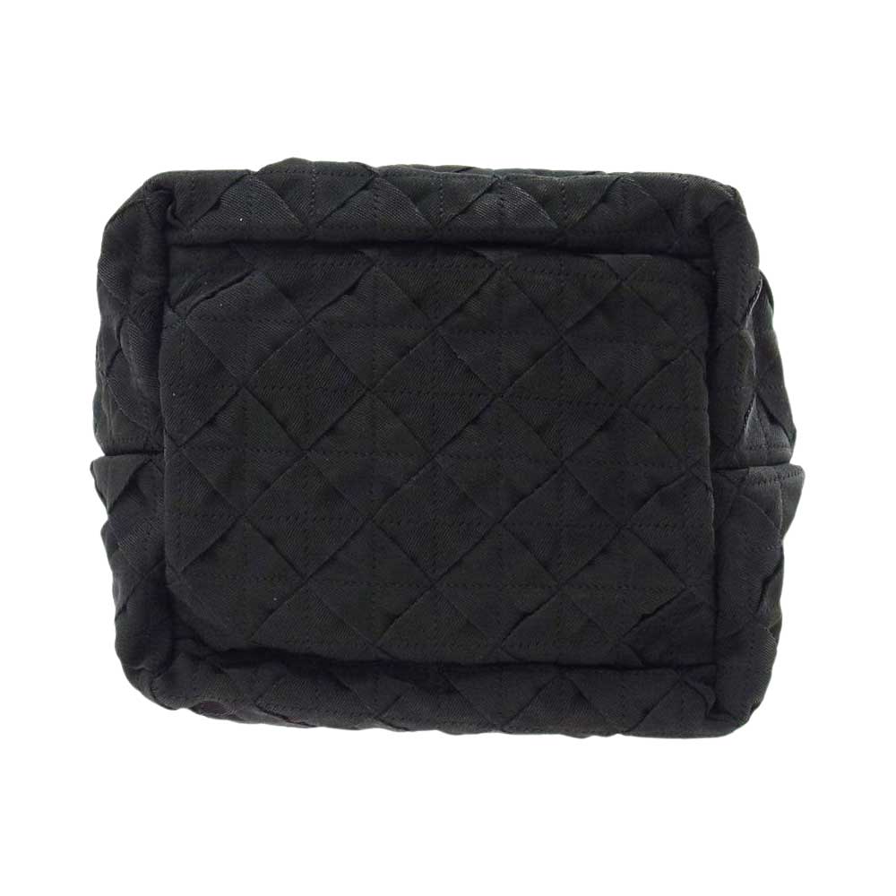 BOTTEGAVENETA ボッテガヴェネタ WEBBING ウェビング イントレチャート キルティング トートバッグ ブラック系【中古】