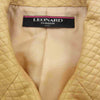 LEONARD レオナール FASHION ファッション シルク混 ウール キルティング ダブルジャケット スカート セットアップ ベージュ系 13AR【中古】
