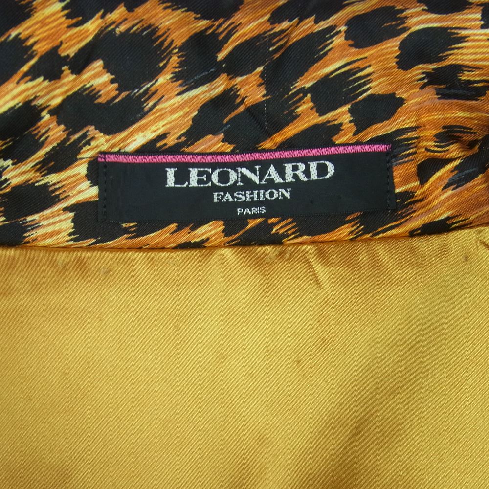 LEONARD レオナール FASHION ファッション シルク100％ アニマル