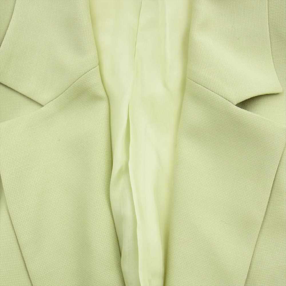 LEONARD レオナール FASHION ファッション ウール 1B ジャケット 総柄カットソー パンツ スカート 2WAY セットアップ ライトグリーン系 42【中古】