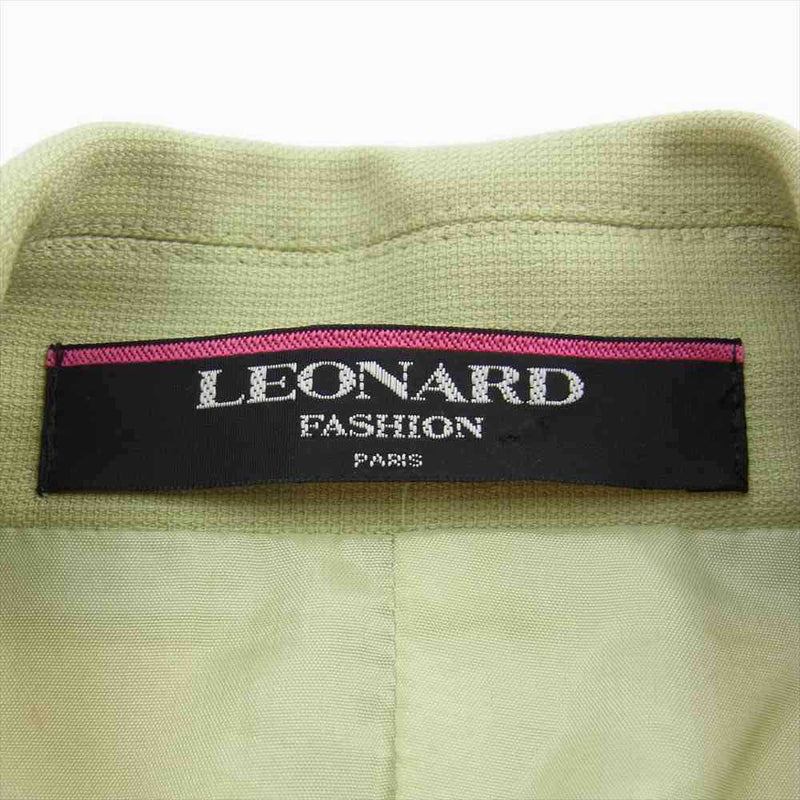 LEONARD レオナール FASHION ファッション ウール 1B ジャケット 総柄