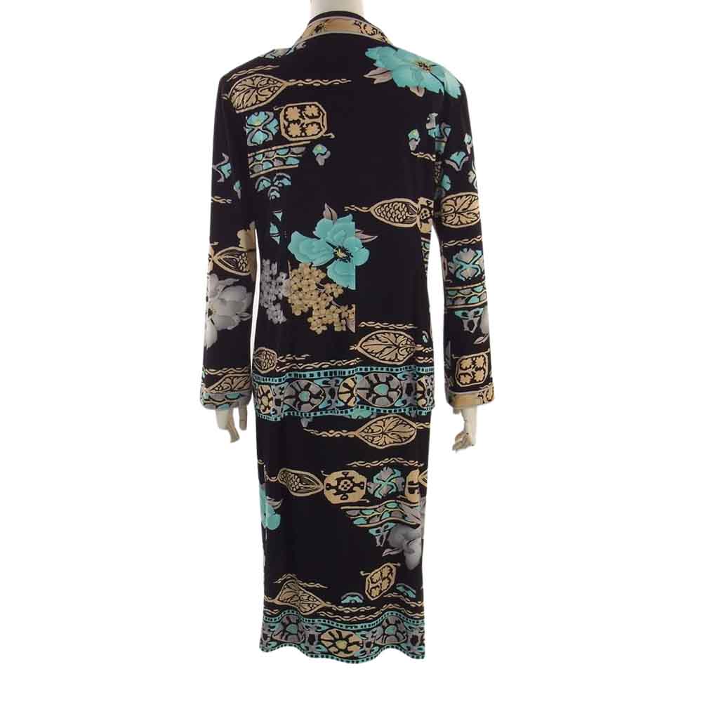 LEONARD レオナール FASHION ファッション フラワー プリント 総柄 ジャケット スカート セットアップ スカートスーツ マルチカラー系【中古】