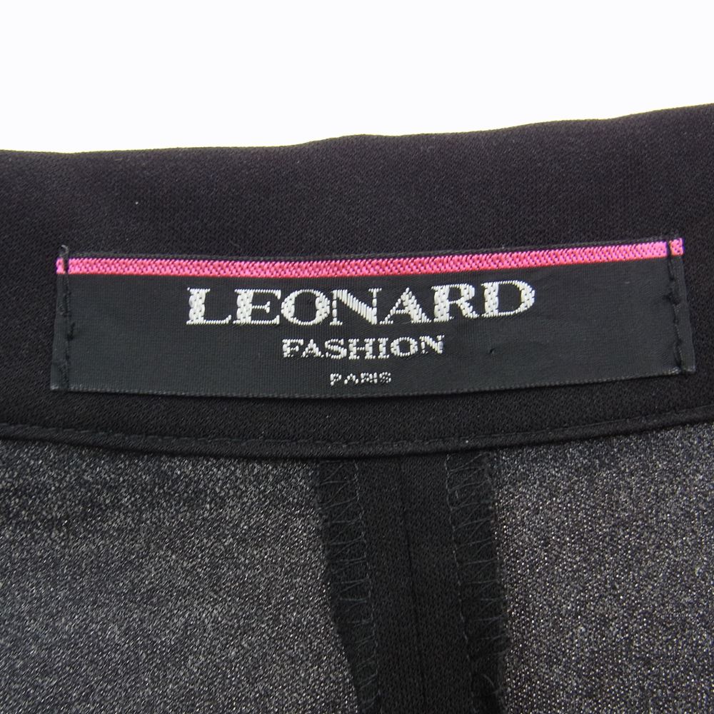 LEONARD レオナール FASHION ファッション フラワー プリント 総柄 ジャケット スカート セットアップ スカートスーツ マルチカラー系【中古】