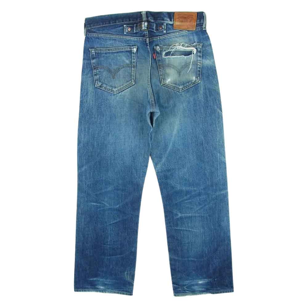 Levi's リーバイス 702XX 140th 90s ボタン裏J22 革パッチ ビッグE シンチバッグ ボタンフライ デニム パンツ ジーンズ インディゴブルー系 W33 L36【中古】