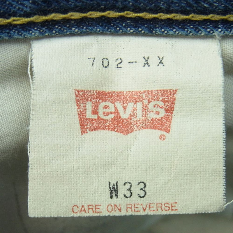Levi's リーバイス 702XX 140th 90s ボタン裏J22 革パッチ ビッグE