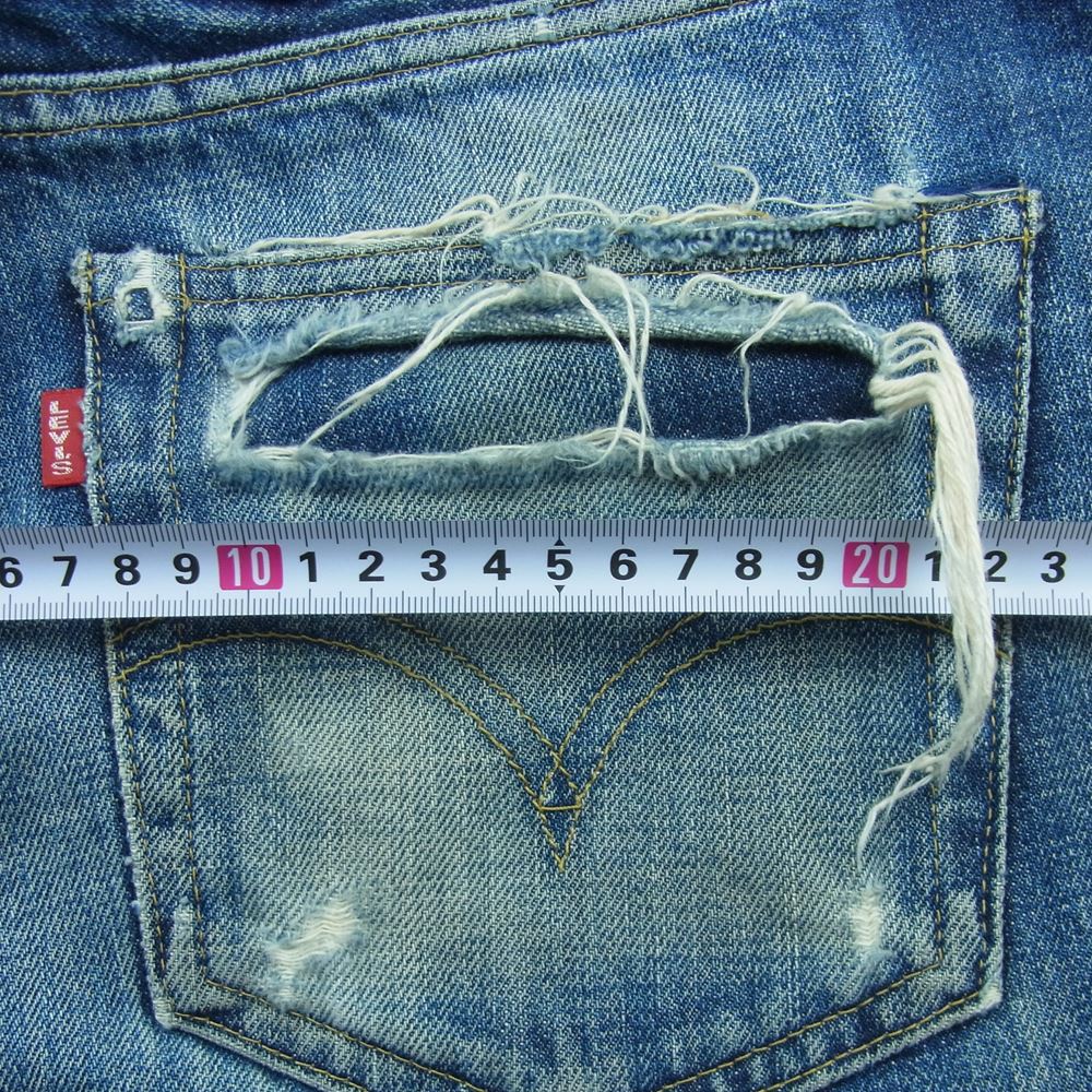 Levi's リーバイス 702XX 140th 90s ボタン裏J22 革パッチ ビッグE シンチバッグ ボタンフライ デニム パンツ ジーンズ インディゴブルー系 W33 L36【中古】