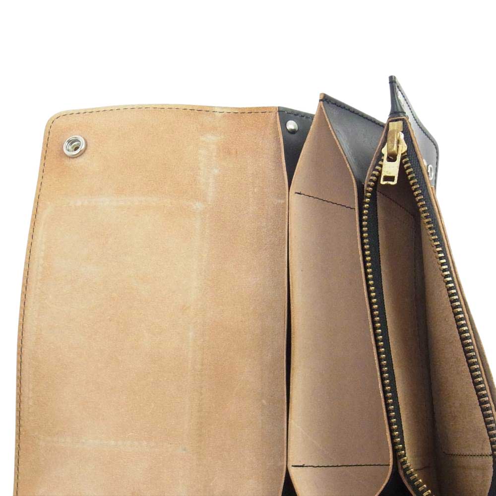 TENDERLOIN テンダーロイン PORTER ポーター T-WALLET コードバン レザー ウォレット ブラック系【美品】【中古】