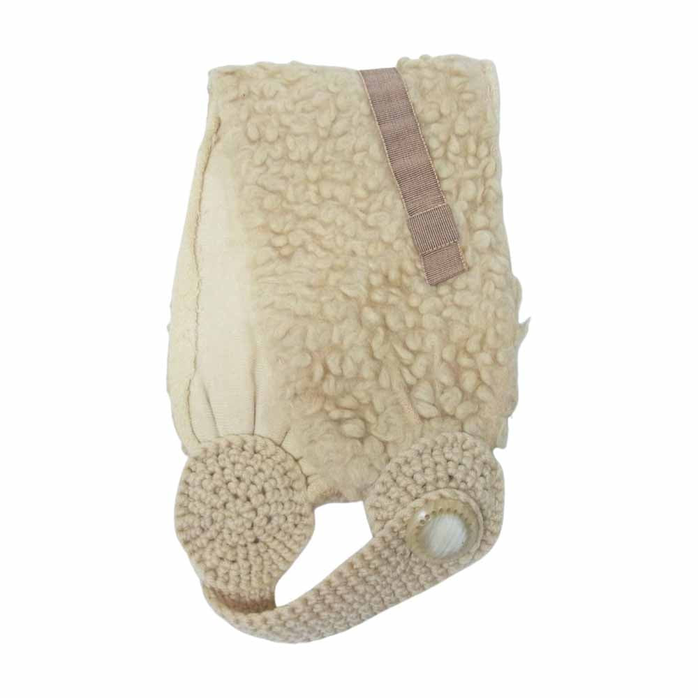 mina perhonen ミナペルホネン hitomi shinoyama ヒトミシノヤマ ボア生地 ヘアバンド ヘッドドレス ベージュ系【中古】
