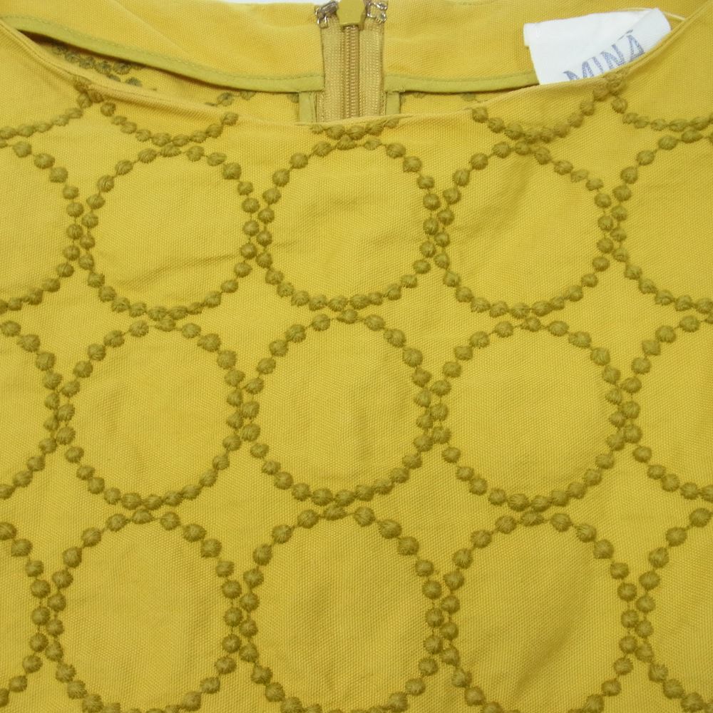 mina perhonen ミナペルホネン oa3756 tambourine タンバリン LAUNDRY ランドリー ワンピース イエロー系 38【中古】