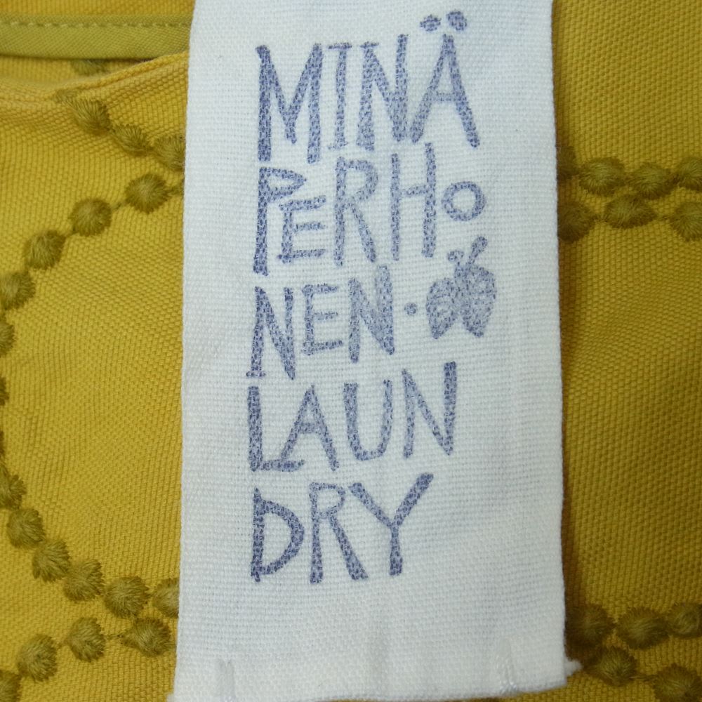 mina perhonen ミナペルホネン oa3756 tambourine タンバリン LAUNDRY ランドリー ワンピース イエロー系 38【中古】
