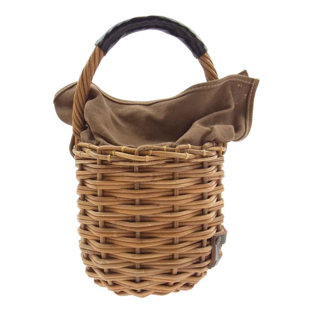 エバゴス 19AW 19405 Choco 紅籐 ブライドルレザー カウレザー ブライドルマグ かごバッグ ライトブラウン系【中古】