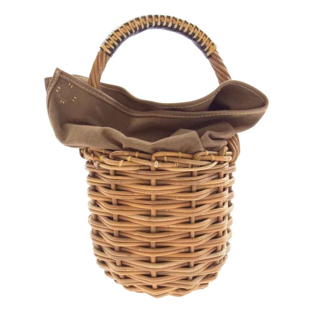 エバゴス 19AW 19405 Choco 紅籐 ブライドルレザー カウレザー ブライドルマグ かごバッグ ライトブラウン系【中古】