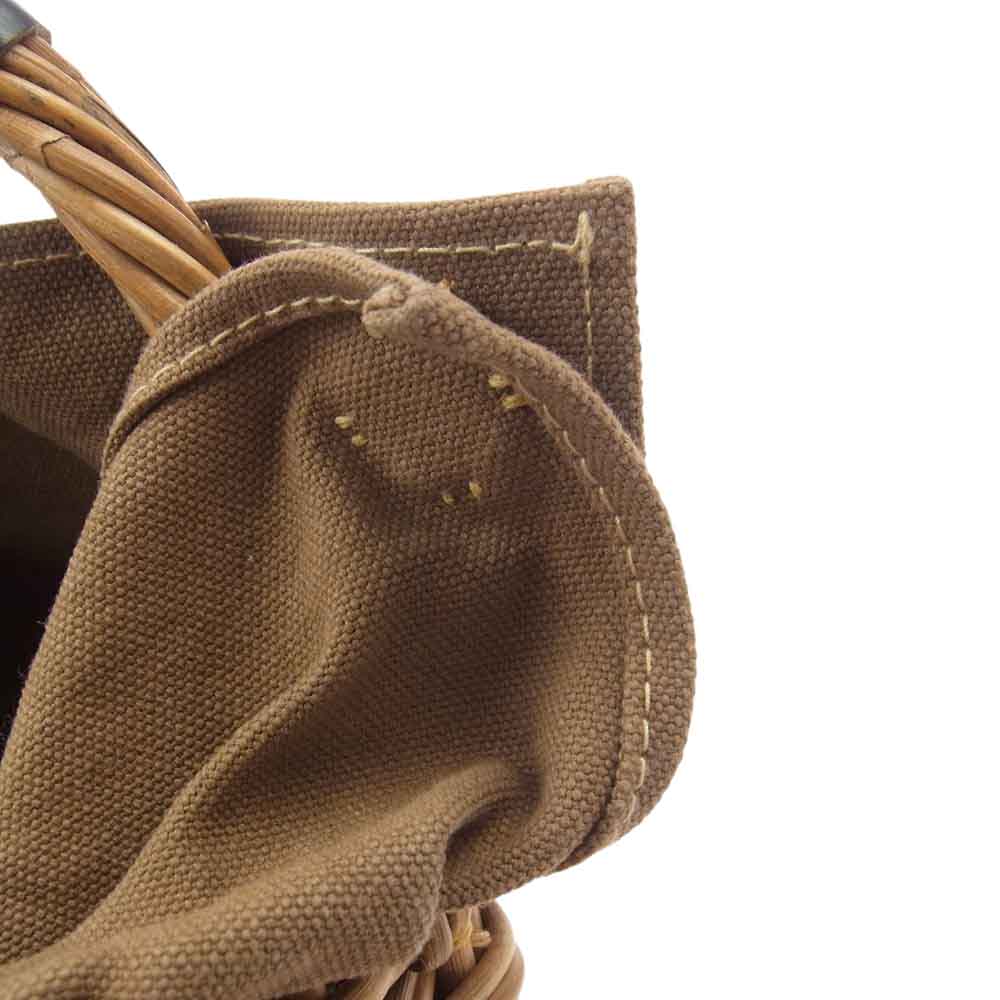 エバゴス 19AW 19405 Choco 紅籐 ブライドルレザー カウレザー ブライドルマグ かごバッグ ライトブラウン系【中古】
