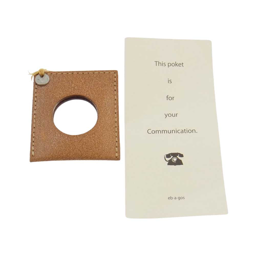 エバゴス 19AW 19405 Choco 紅籐 ブライドルレザー カウレザー ブライドルマグ かごバッグ ライトブラウン系【中古】
