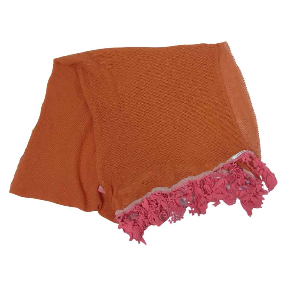 mina perhonen ミナペルホネン forest parade フォレストパレード カシミア ストール マフラー オレンジ系【中古】