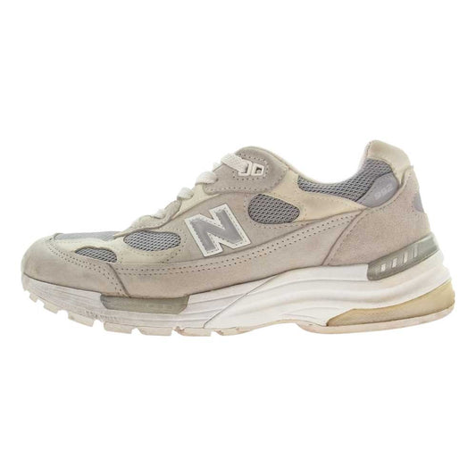 NEW BALANCE ニューバランス M992NC スエード スニーカー グレー系 25.0cm【中古】