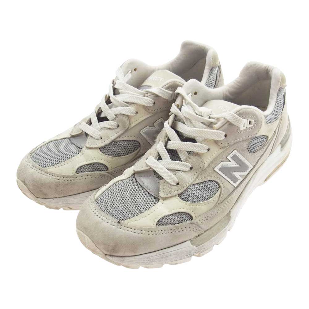 NEW BALANCE ニューバランス M992NC スエード スニーカー グレー系 25.0cm【中古】