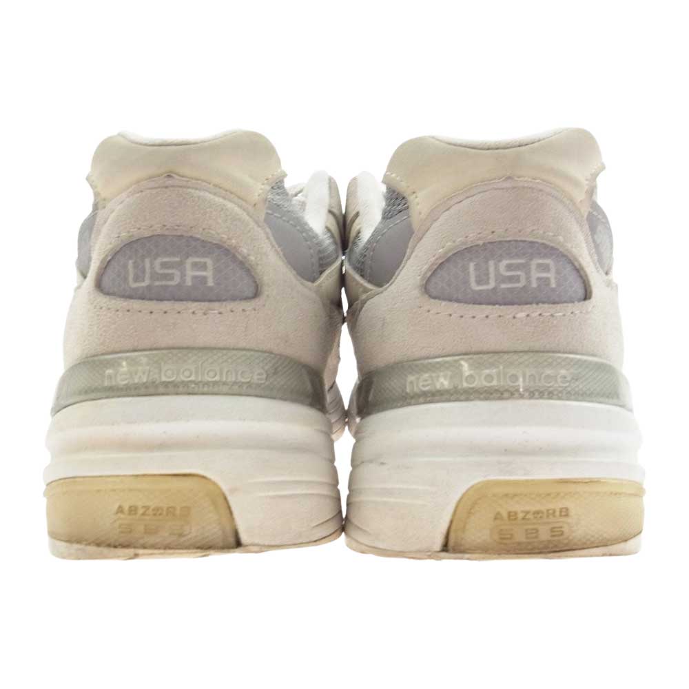 NEW BALANCE ニューバランス M992NC スエード スニーカー グレー系 25.0cm【中古】