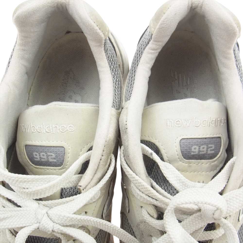 NEW BALANCE ニューバランス M992NC スエード スニーカー グレー系 25.0cm【中古】