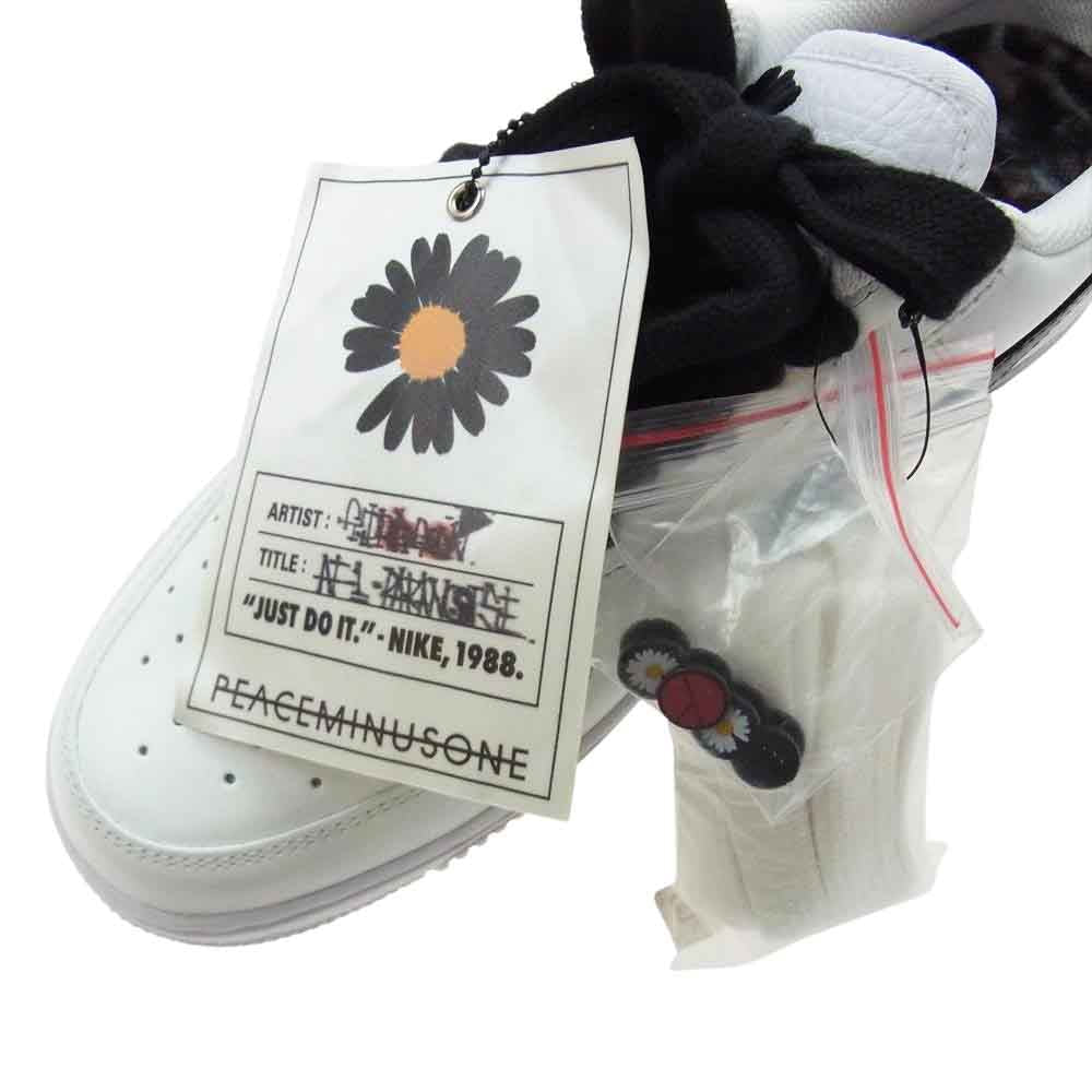 NIKE ナイキ DD3223-100 × PEACEMINUSONE ピースマイナスワン AIR FORCE 1 07 PARA-NOISE エア フォース ワン パラノイズ スニーカー ホワイト系 27.5【極上美品】【中古】