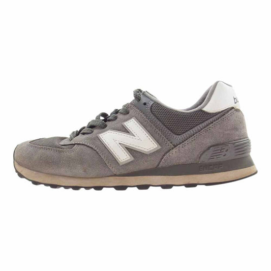 NEW BALANCE ニューバランス ML574EG2 スエード スニーカー グレー系 27cm【中古】