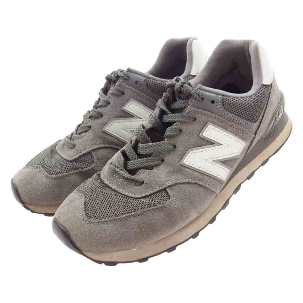NEW BALANCE ニューバランス ML574EG2 スエード スニーカー グレー系 27cm【中古】